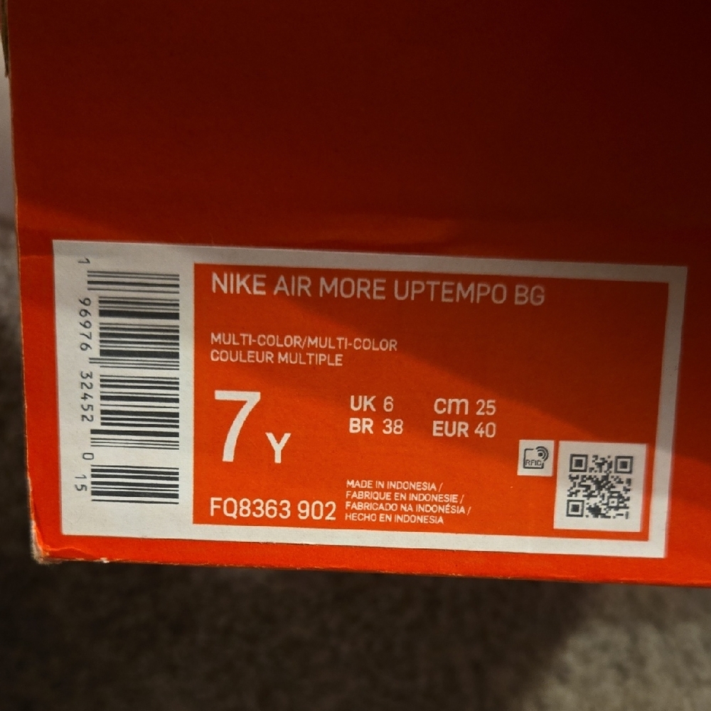 Nike Air More Uptempo What The Uptempo (GS) 7Y 8.5W - Picture 2 of 8